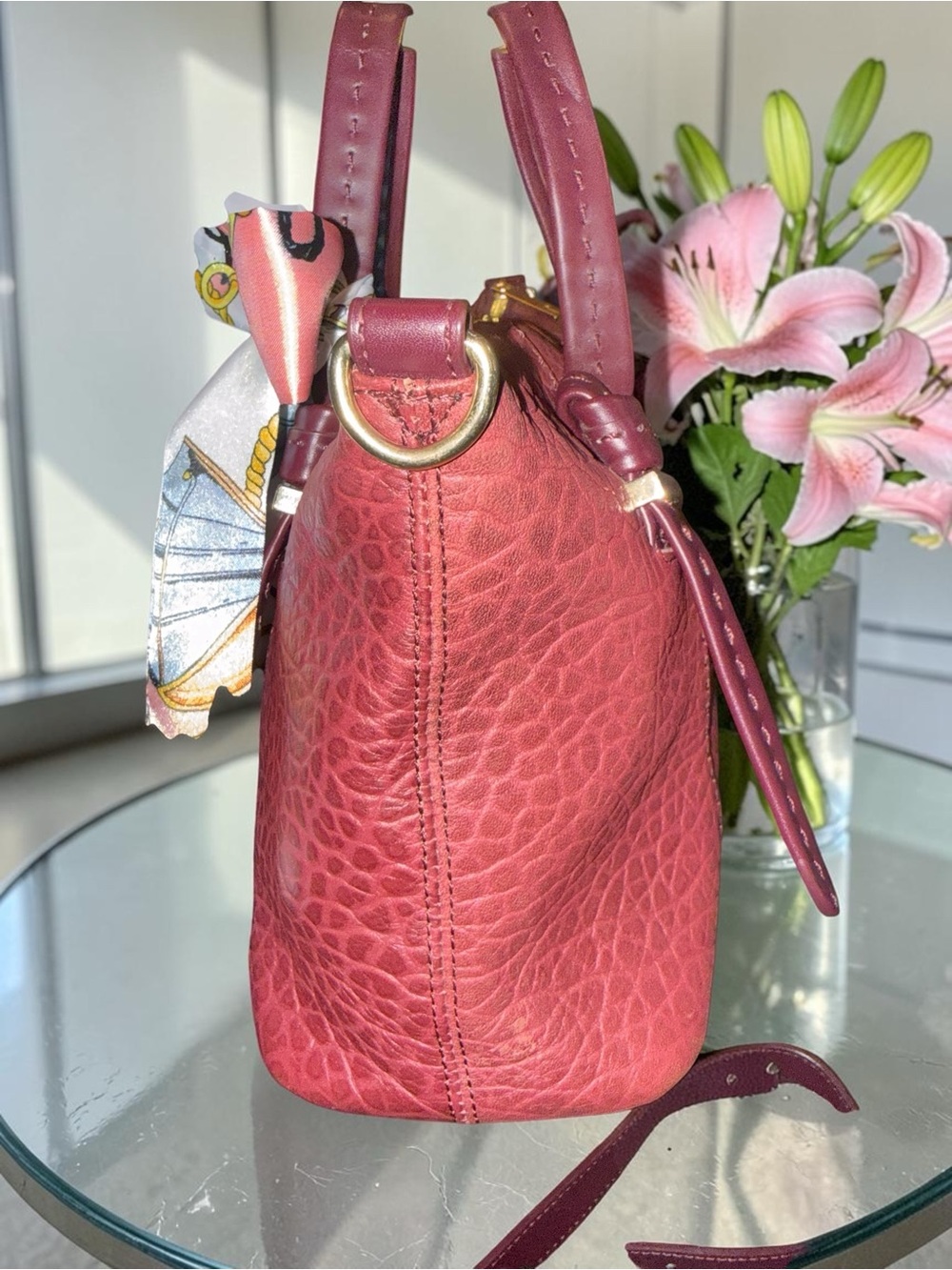 Ted Baker Olmia in OxBlood Crossbod Tote- Like New - Picture 8 of 13